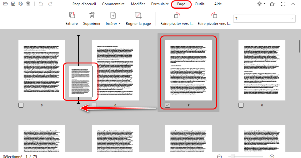 Réorganiser les pages PDF avec PDFgear
