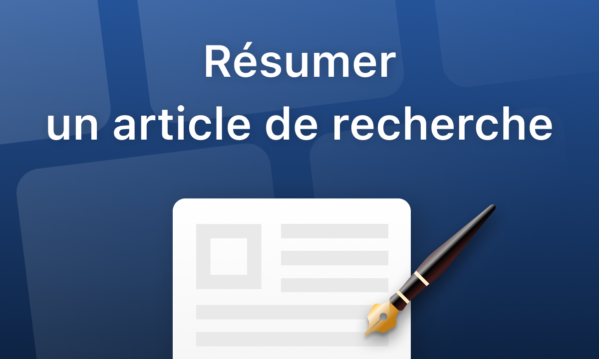 Résumer un article de recherche