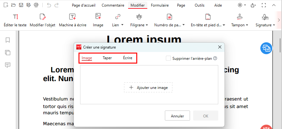 Trois méthodes pour ajouter une signature avec PDFgear