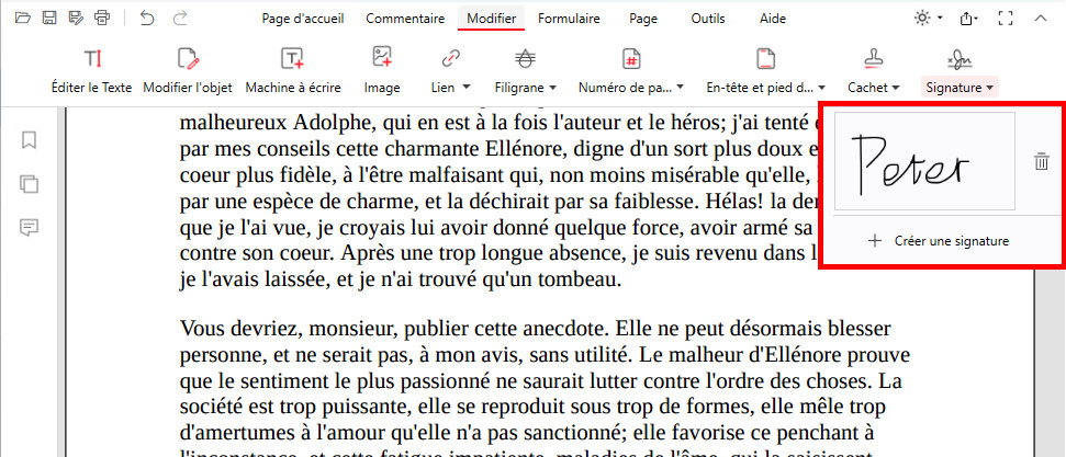 Signature numérique archivée