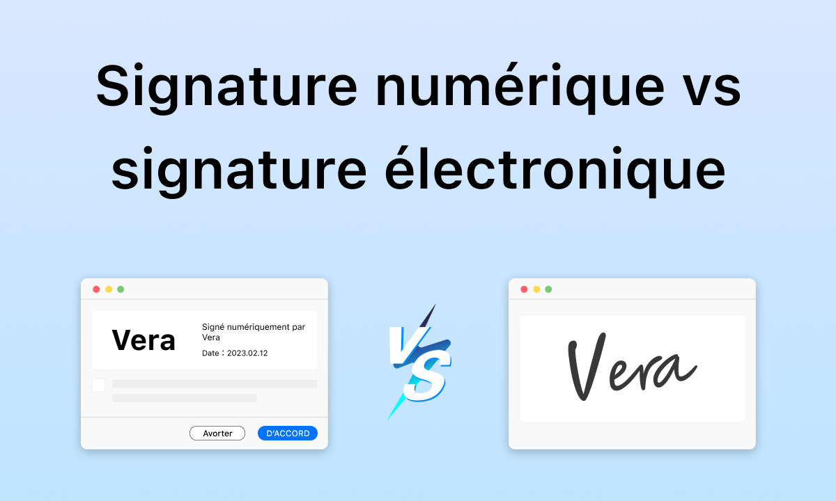 Différence entre signature numérique et électronique