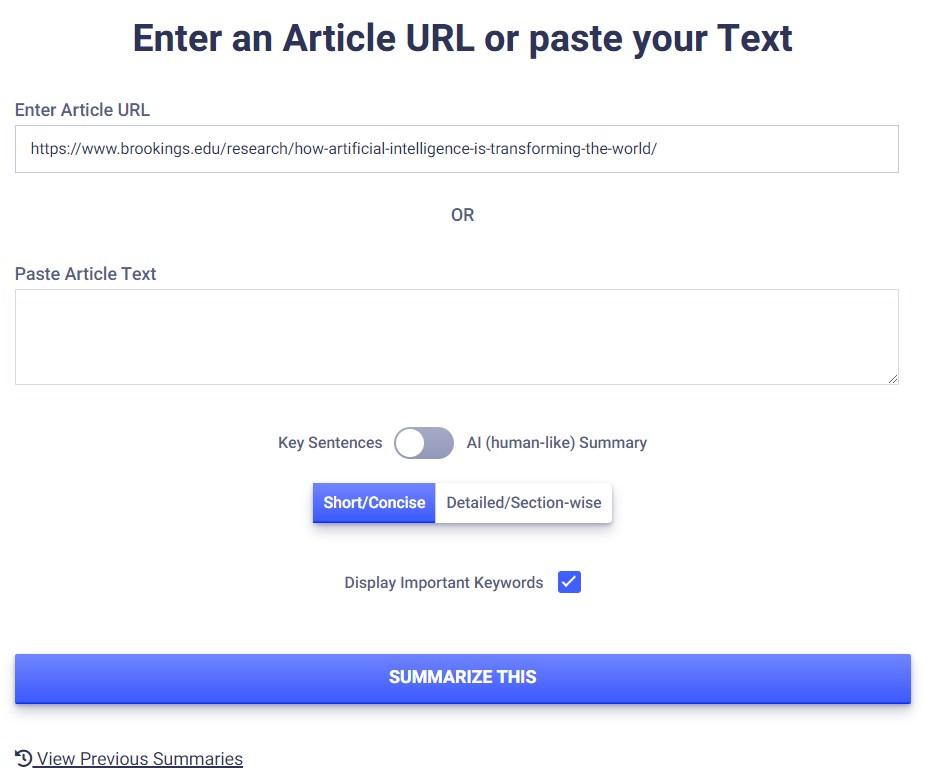 Résumer un article de recherche avec TLDR This
