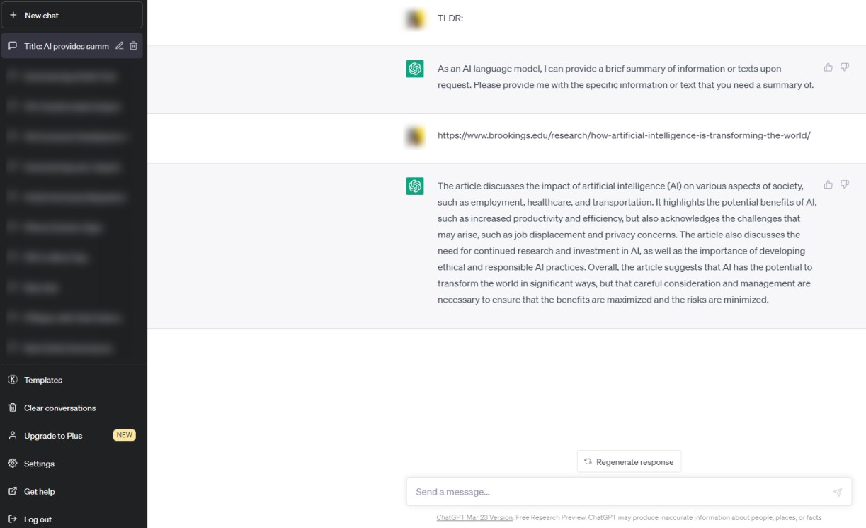 Résumer l'article de recherche avec ChatGPT
