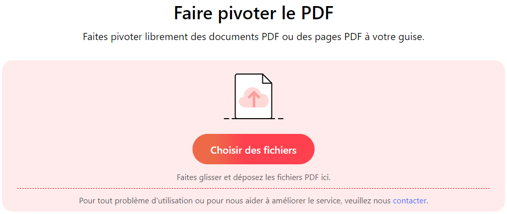 Télécharger des fichiers PDF sur le rotateur de PDF en ligne PDFgear