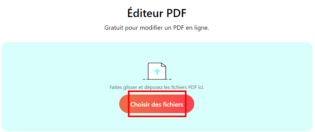 Télécharger un PDF en ligne pour signer