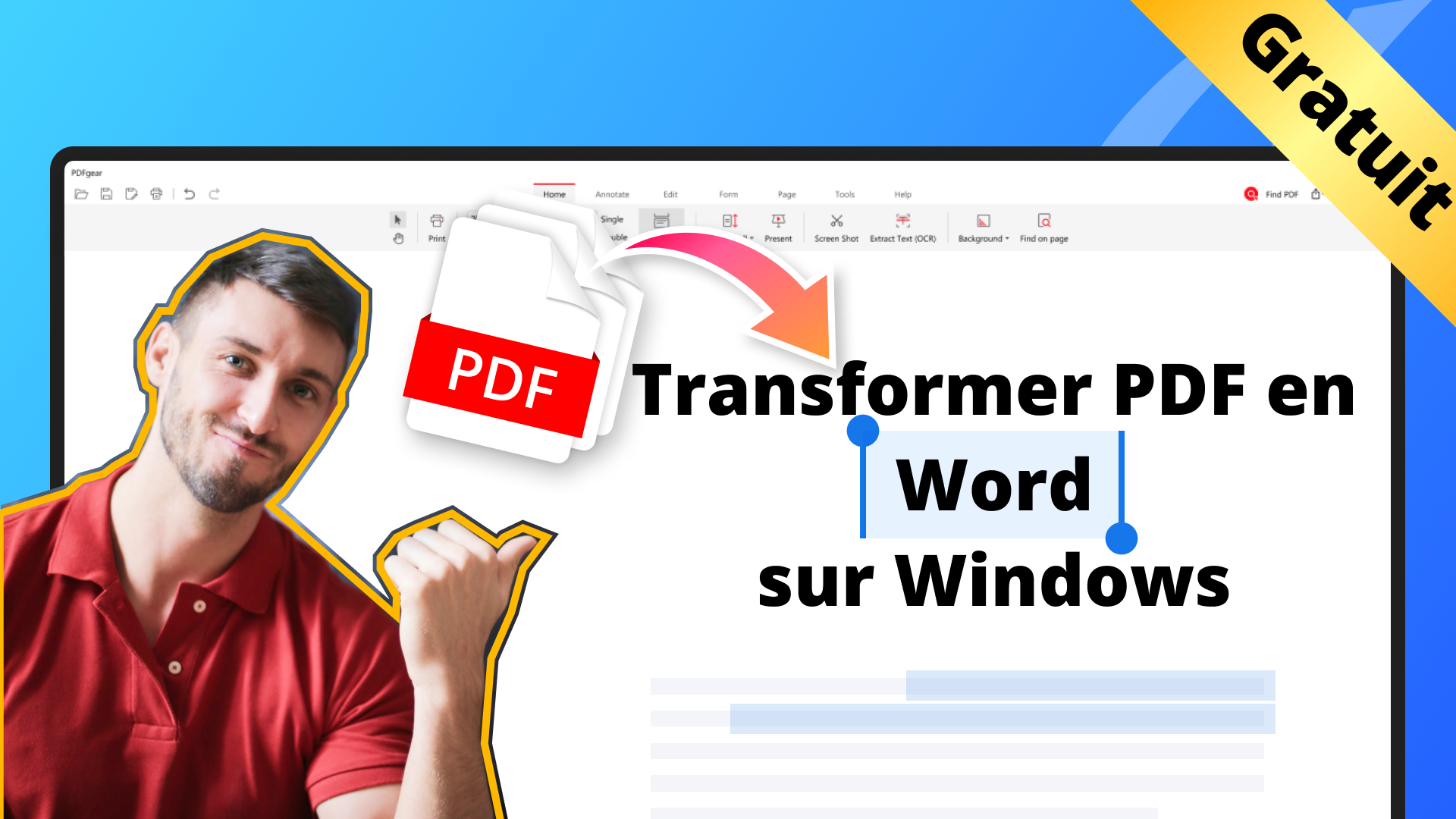 Comment convertir un PDF en Word sur Windows