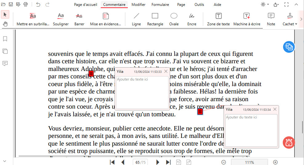 Ajouter des Commentaires à un PDF dans PDFgear