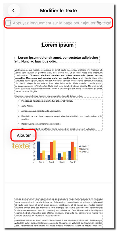Ajouter du texte dans un PDF sur iOS
