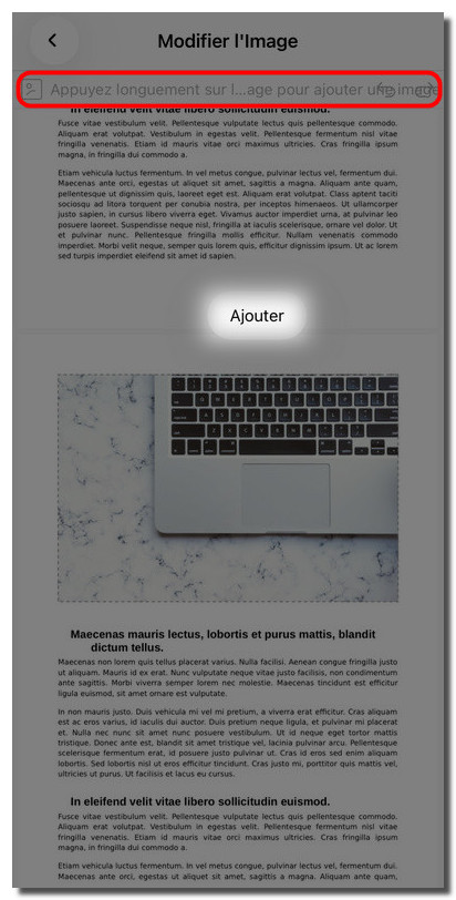 Ajouter une image à un PDF sur iOS