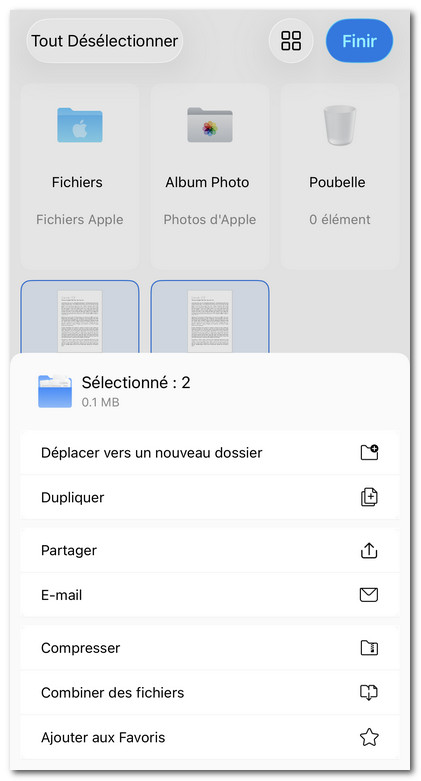 Autres options de gestion des PDF