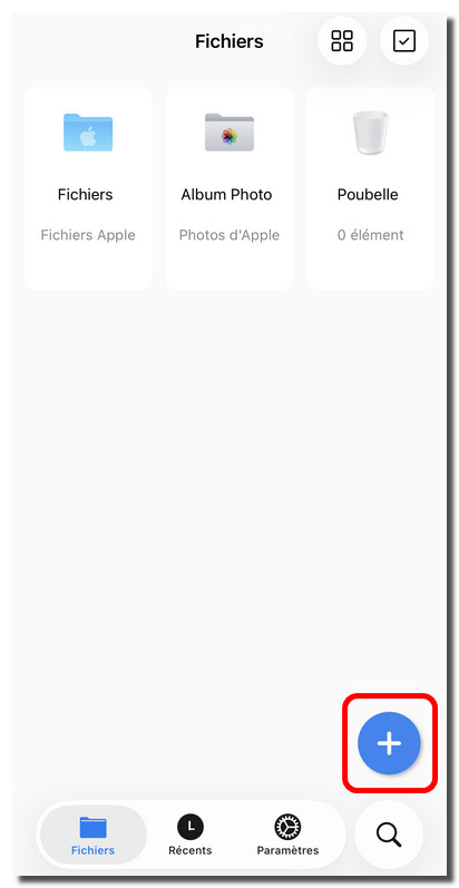 Ouvrir un fichier dans PDFgear sur iOS
