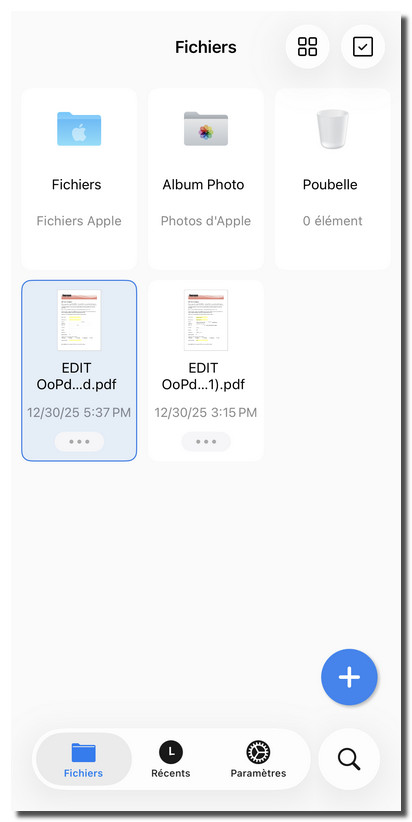 Vérifier le PDF de taille réduite
