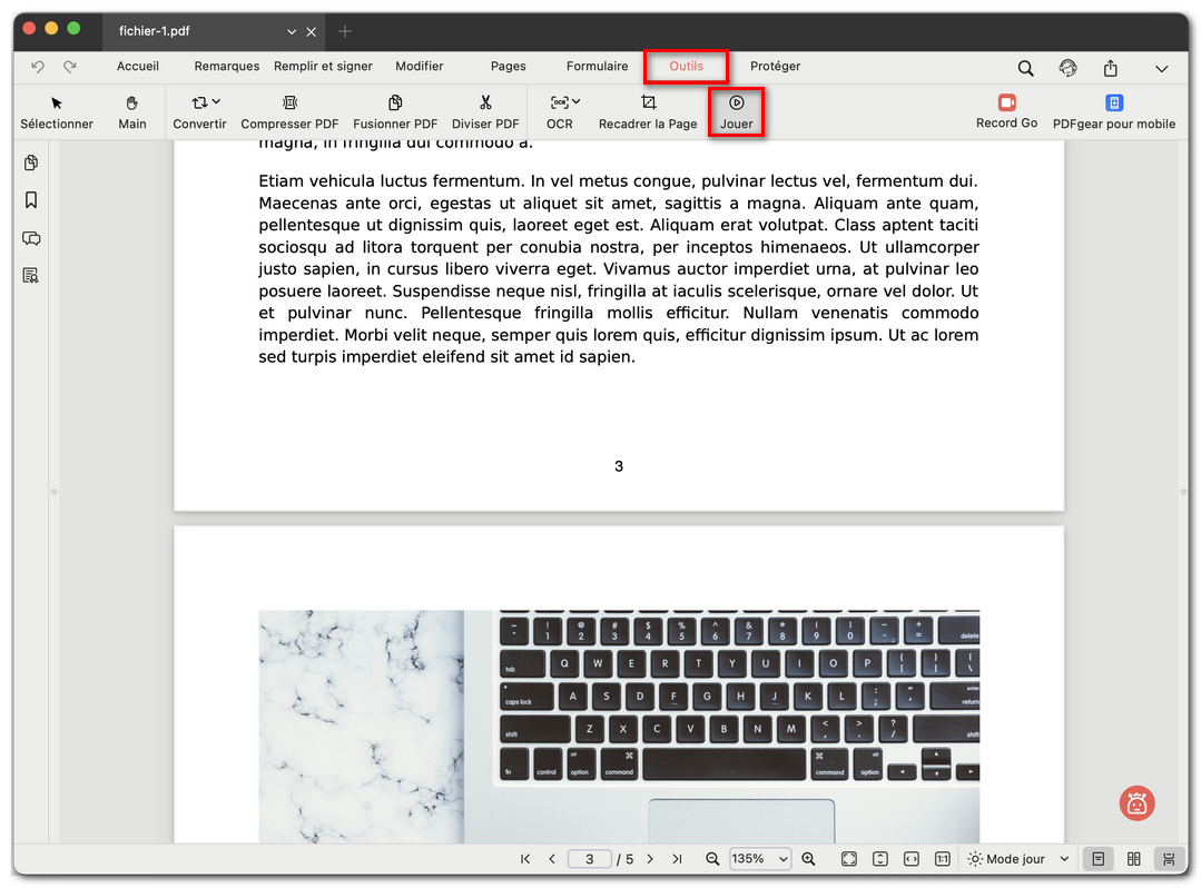 Afficher un PDF en diaporama