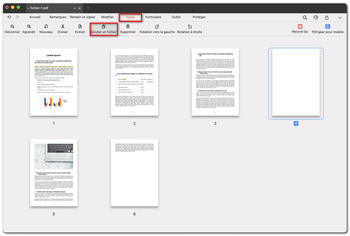 Choisir d’ajouter un fichier