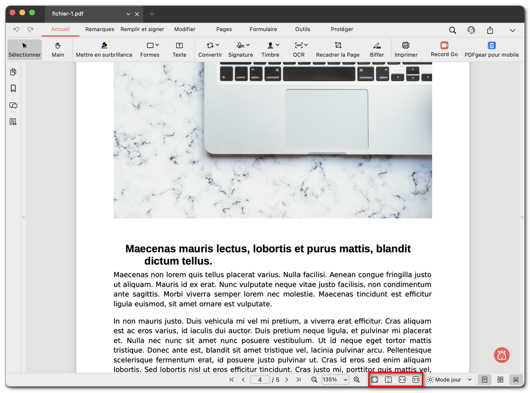 Icône de mode d’affichage