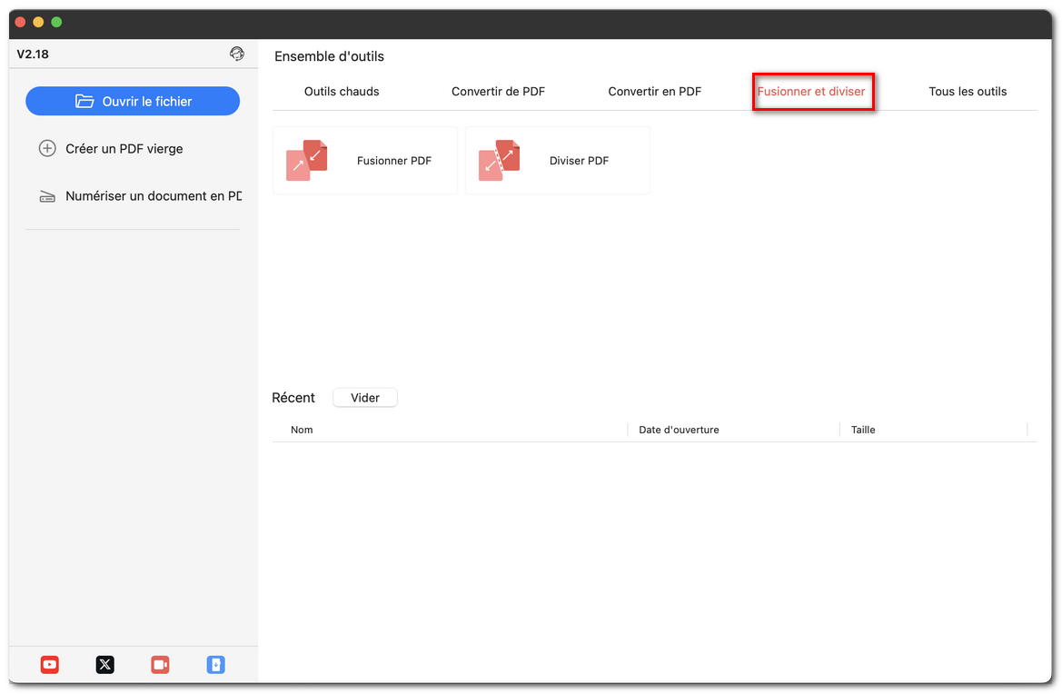 Outils de fusion et division PDF