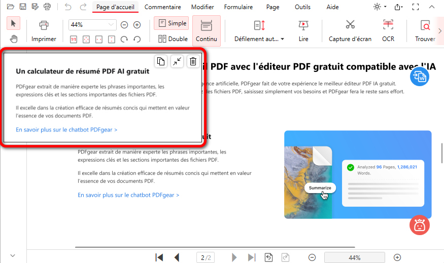 Copier ou supprimer la capture d'écran