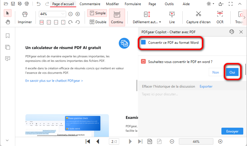 Demander à Copilot de manipuler un PDF