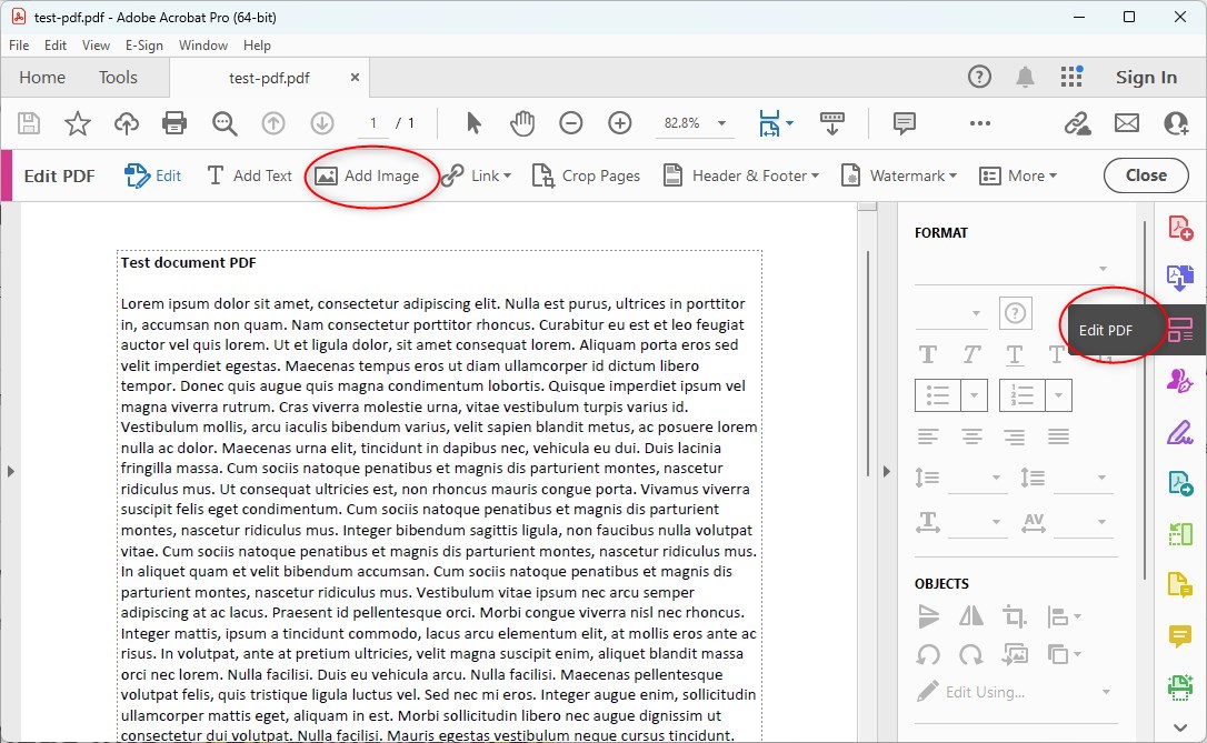 Add Image to PDF Using Adobe Acrobat