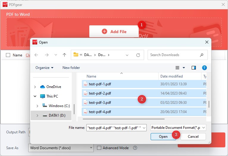 Add Scanned PDF to PDFgear Desktop