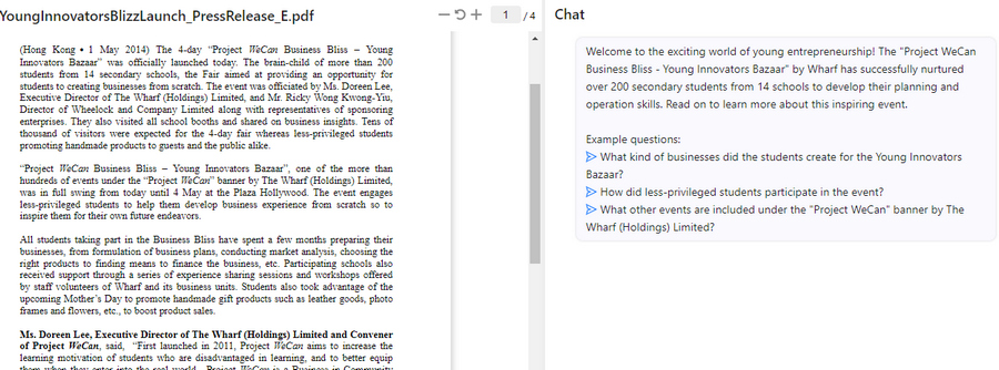 Reading PDF Using ChatGPT-Powered ChatPDF