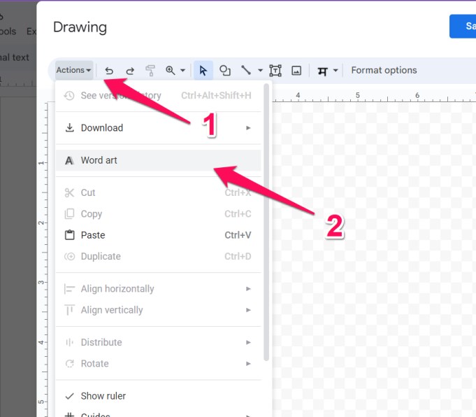 Choose to Add Word Art