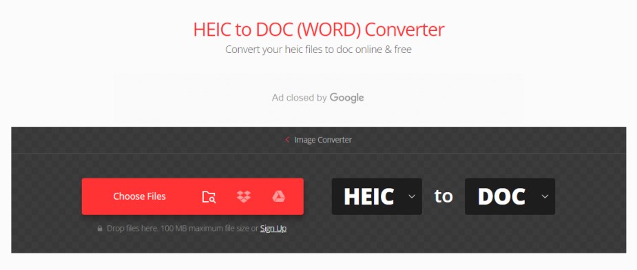Convert HEIC to DOC