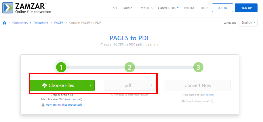 Convert Pages to PDF Online