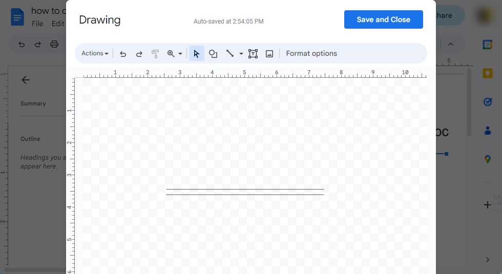 Create the Second Straight Line