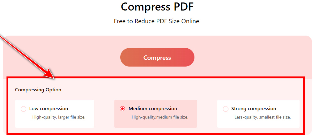 Compress PDF PDFgear