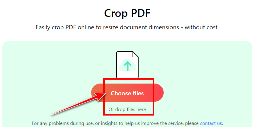 Import the PDF to the Cropper