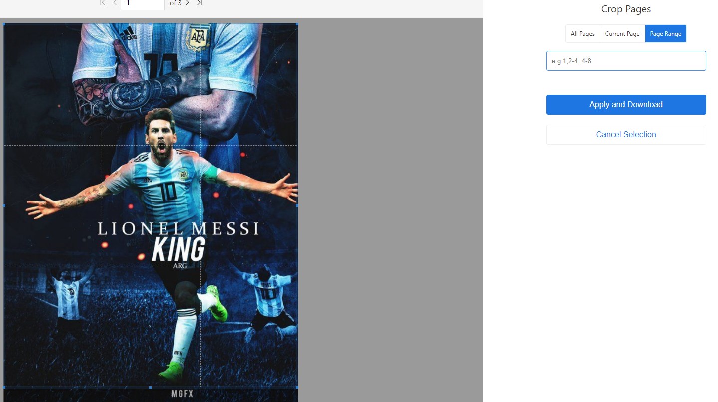 Crop the PDF Pages Online