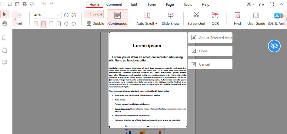 Crop a PDF with PDFgear