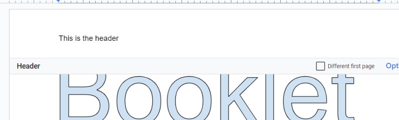Customize the Header and Footer 