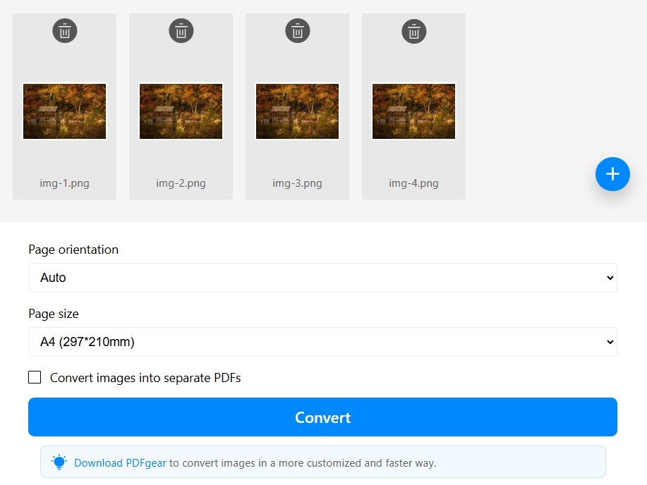 Customize the Image Settings