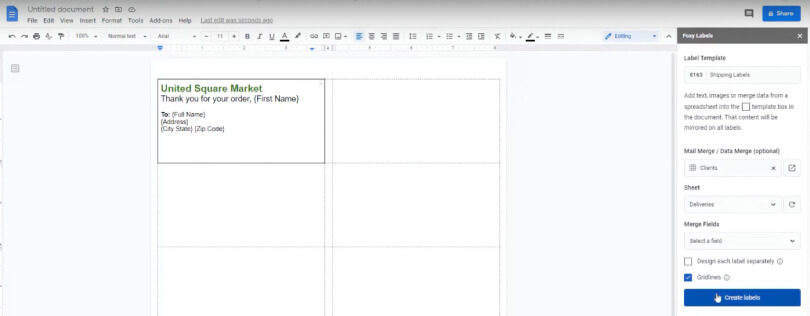 Edit and Create Labels via Foxy Labels