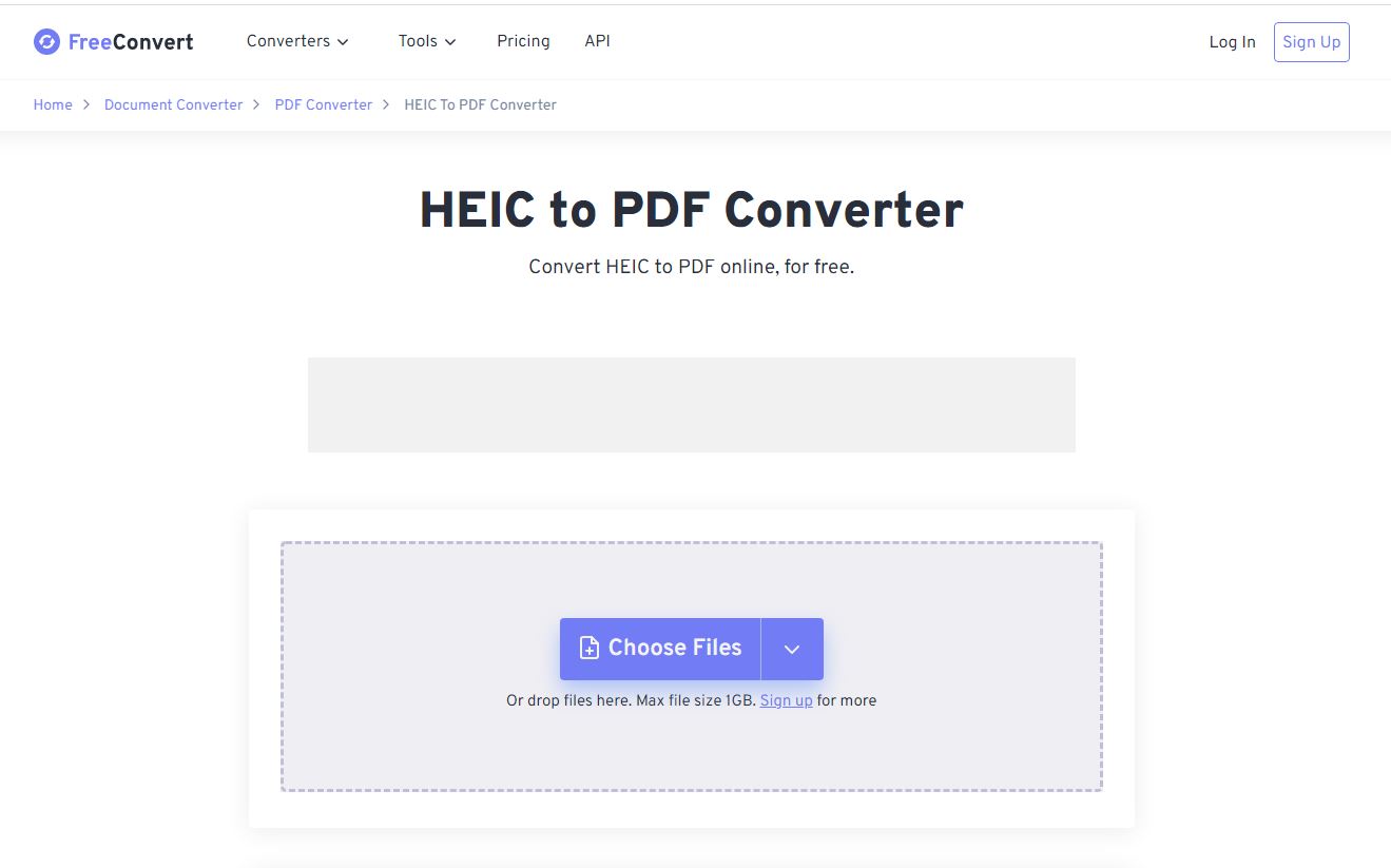 FreeConvert HEIC Converter