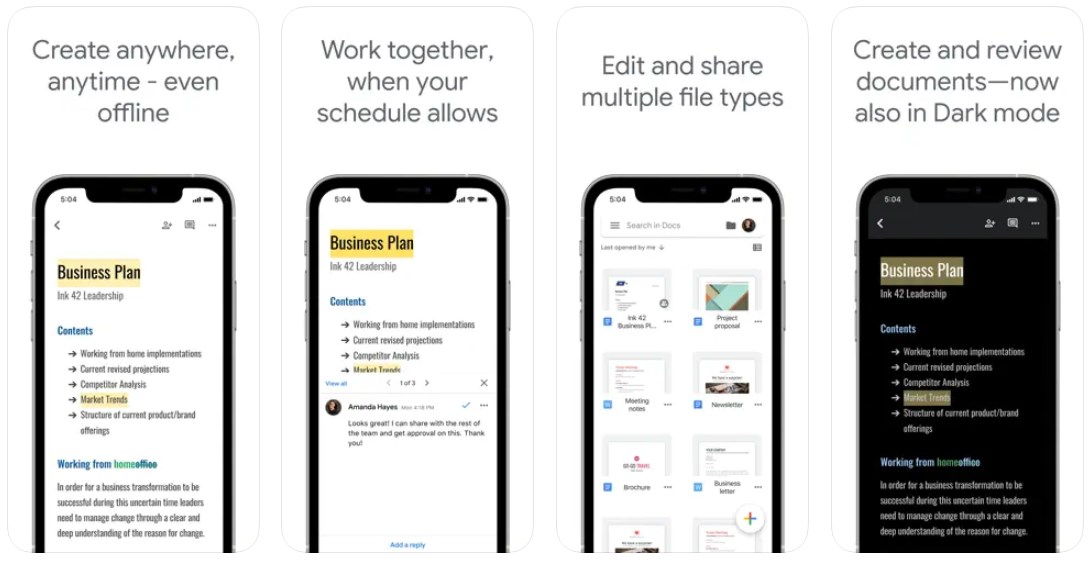 Google Docs for iPhone