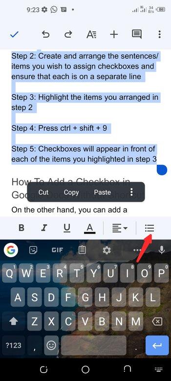 Add Bulleted List Icon
