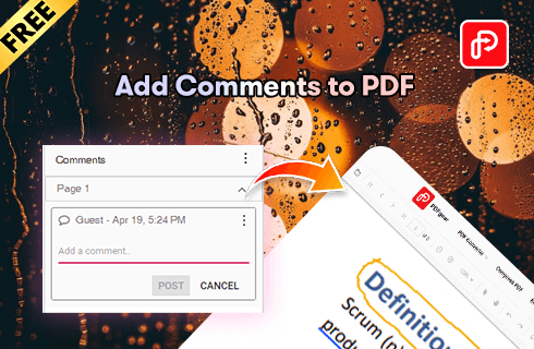 How to Add Comments to PDF