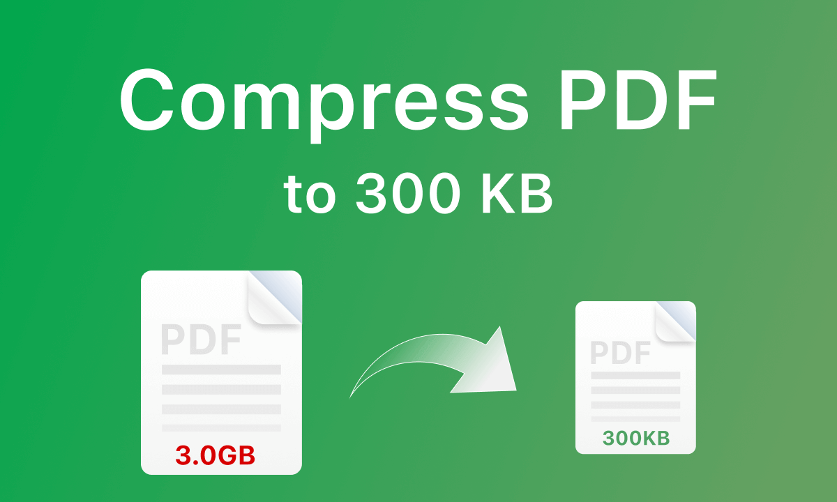 Comprimir archivos PDF a 300 kB en línea de forma gratuita