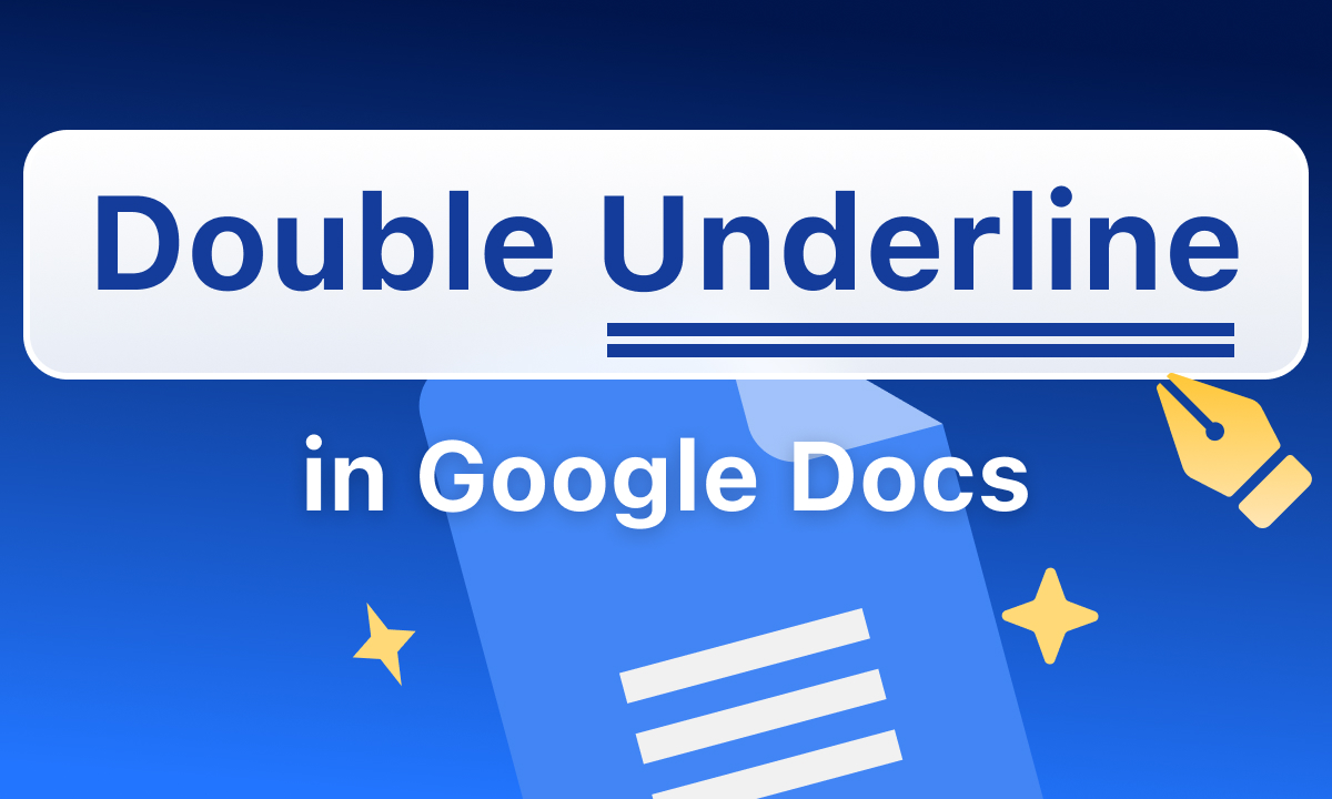 How To Double Underline in Google Docs