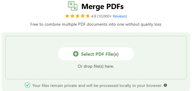 How to Merge PDFs on Windows Online with PDFgear