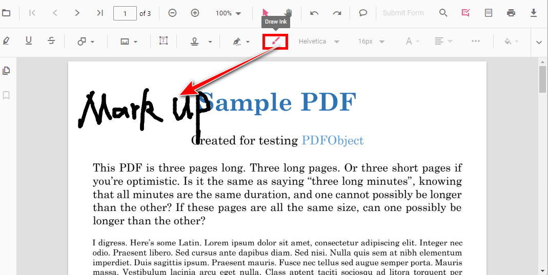 Add Drawing Markup PDFgear
