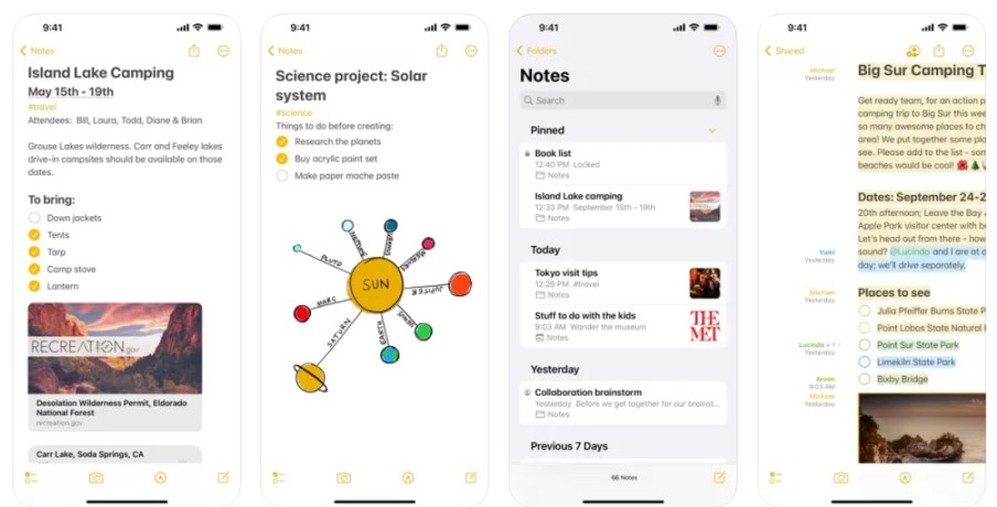 Notes App for iPhone