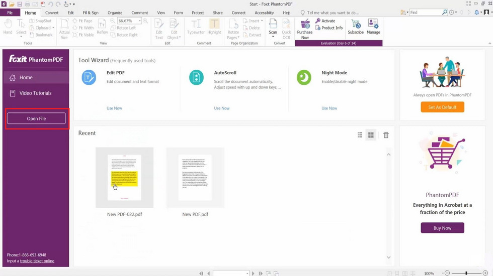 Open PDF in Foxit
