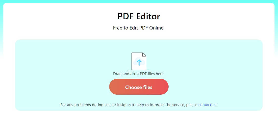 Open PDFgear Online PDF Editor