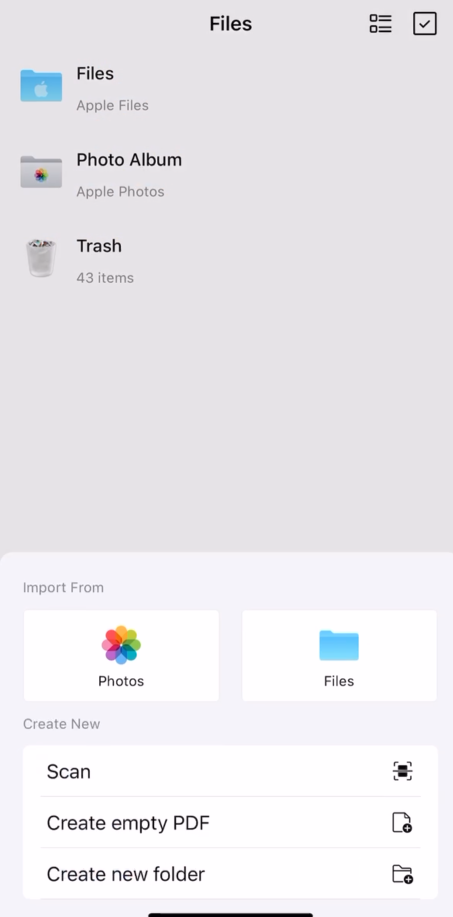 Picture to PDF in PDFgear App