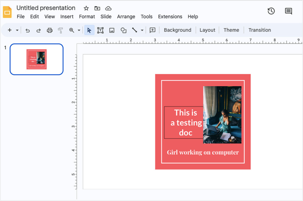 Type Text or Insert an Image
