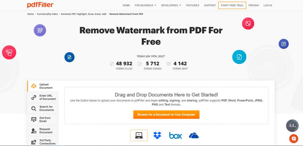 Remove PDF Watermark pdfFiller